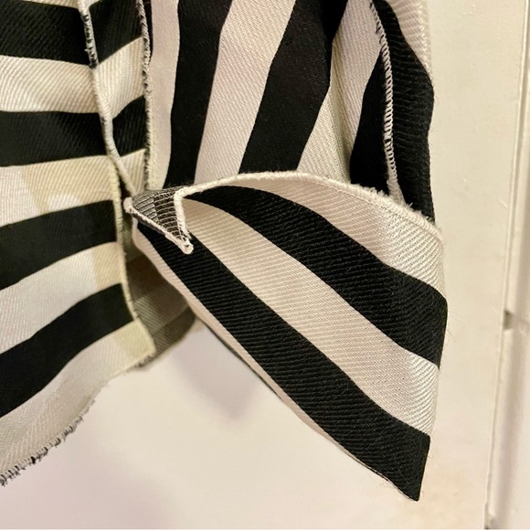 Margot Rozanska NY Sheer Striped Architectural Blouse Jacket, size Small - Picture 4 of 9